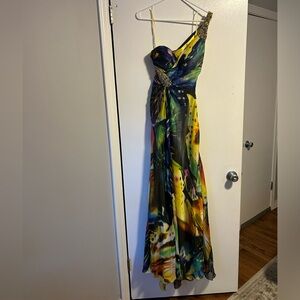 Cache butterfly print gown size 4